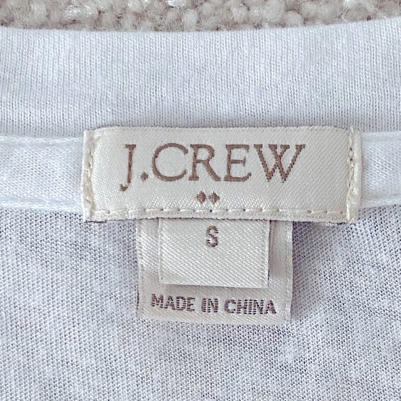 J. Crew White Sleeveless Crochet Lace Overlay Tank Top - Picture 2 of 5